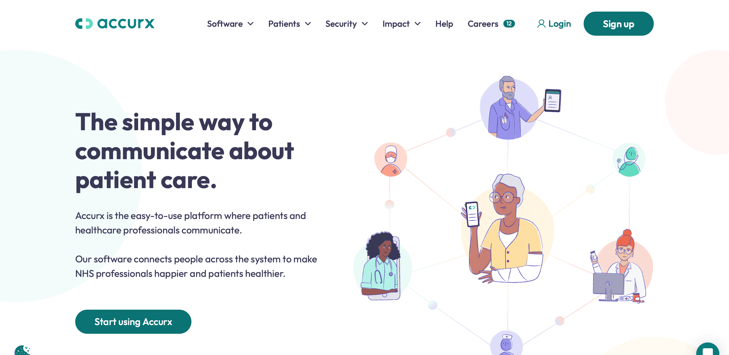 Accurx website screenshot