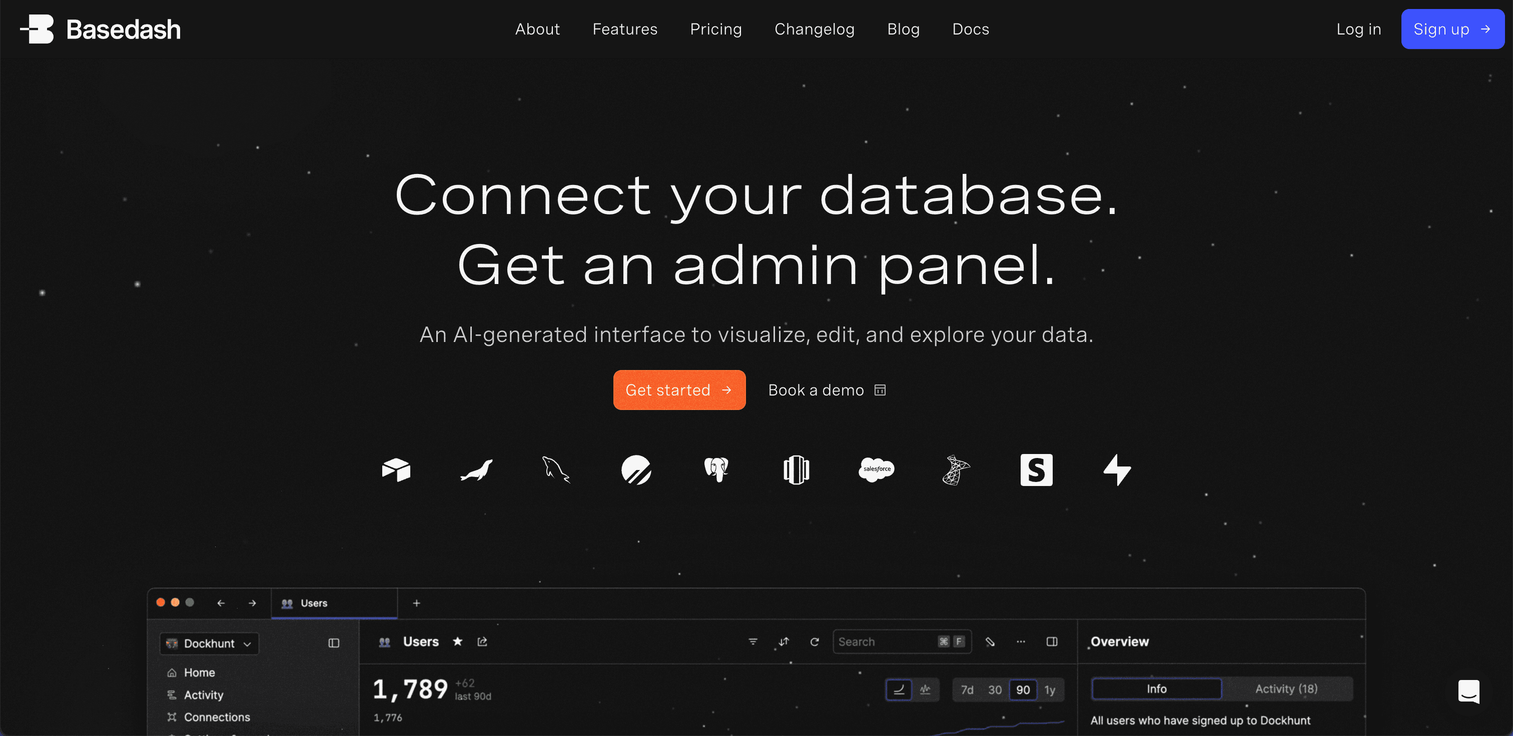 Basedash website screenshot