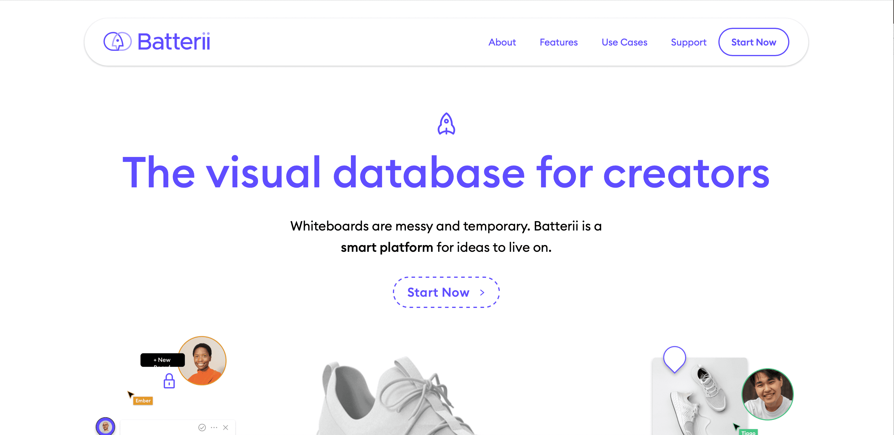 Batterii website screenshot