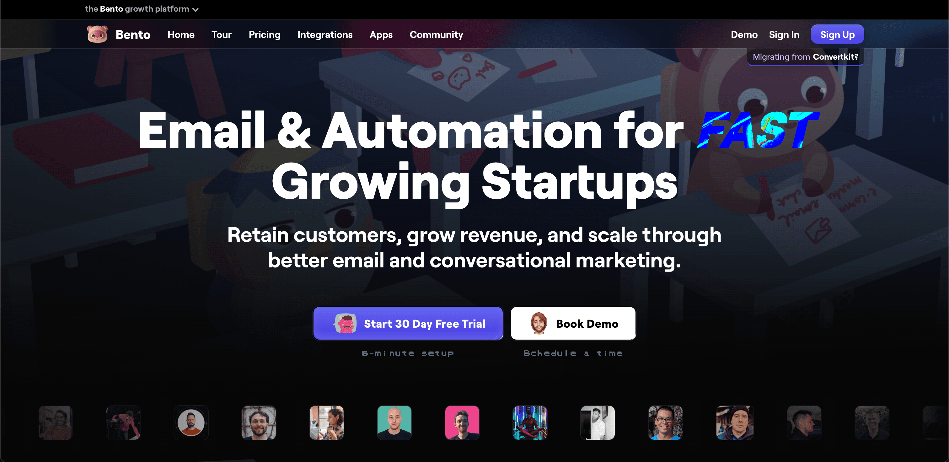 Bento website screenshot