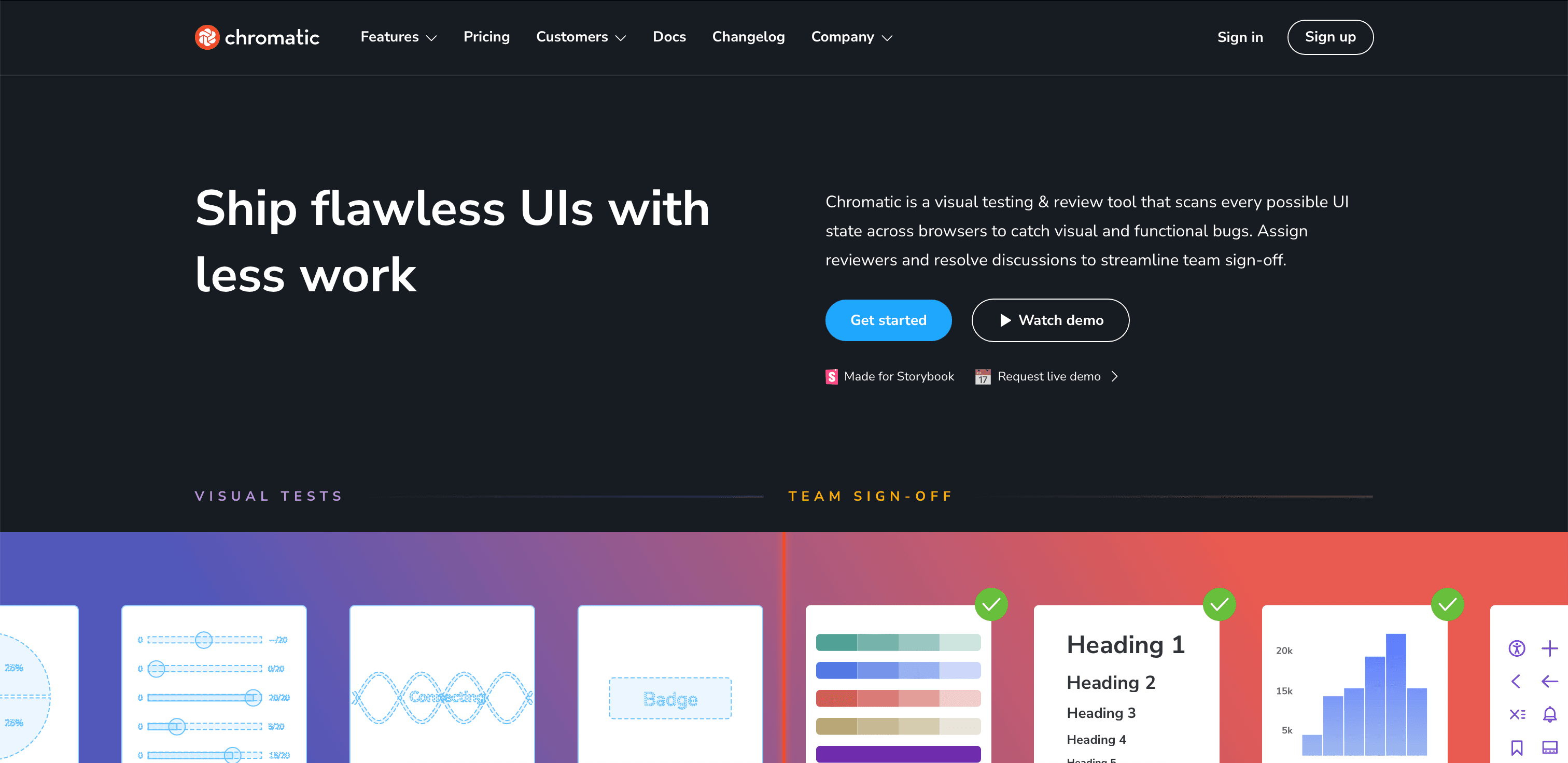 Chromatic website screenshot