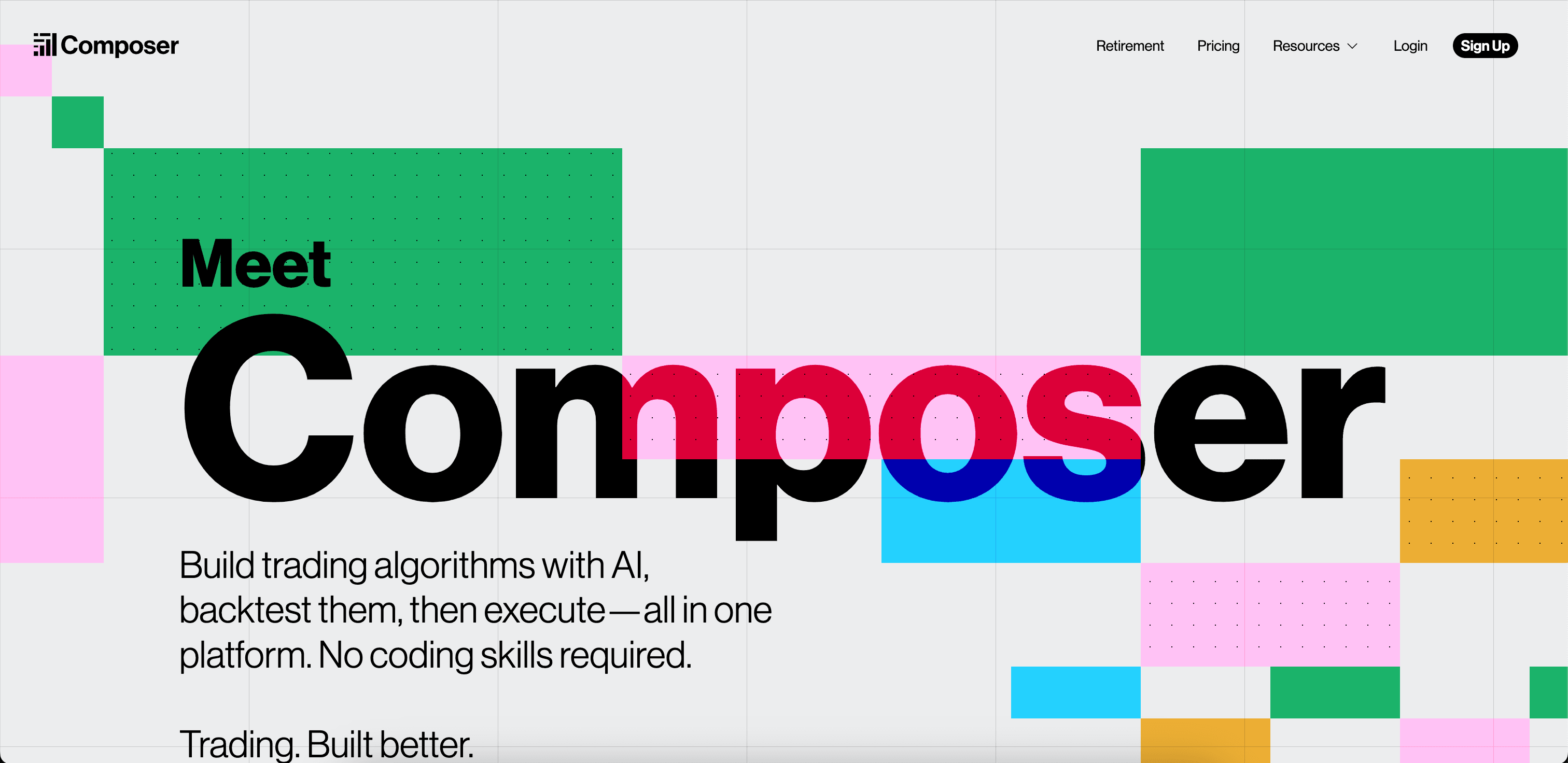 Composer website screenshot