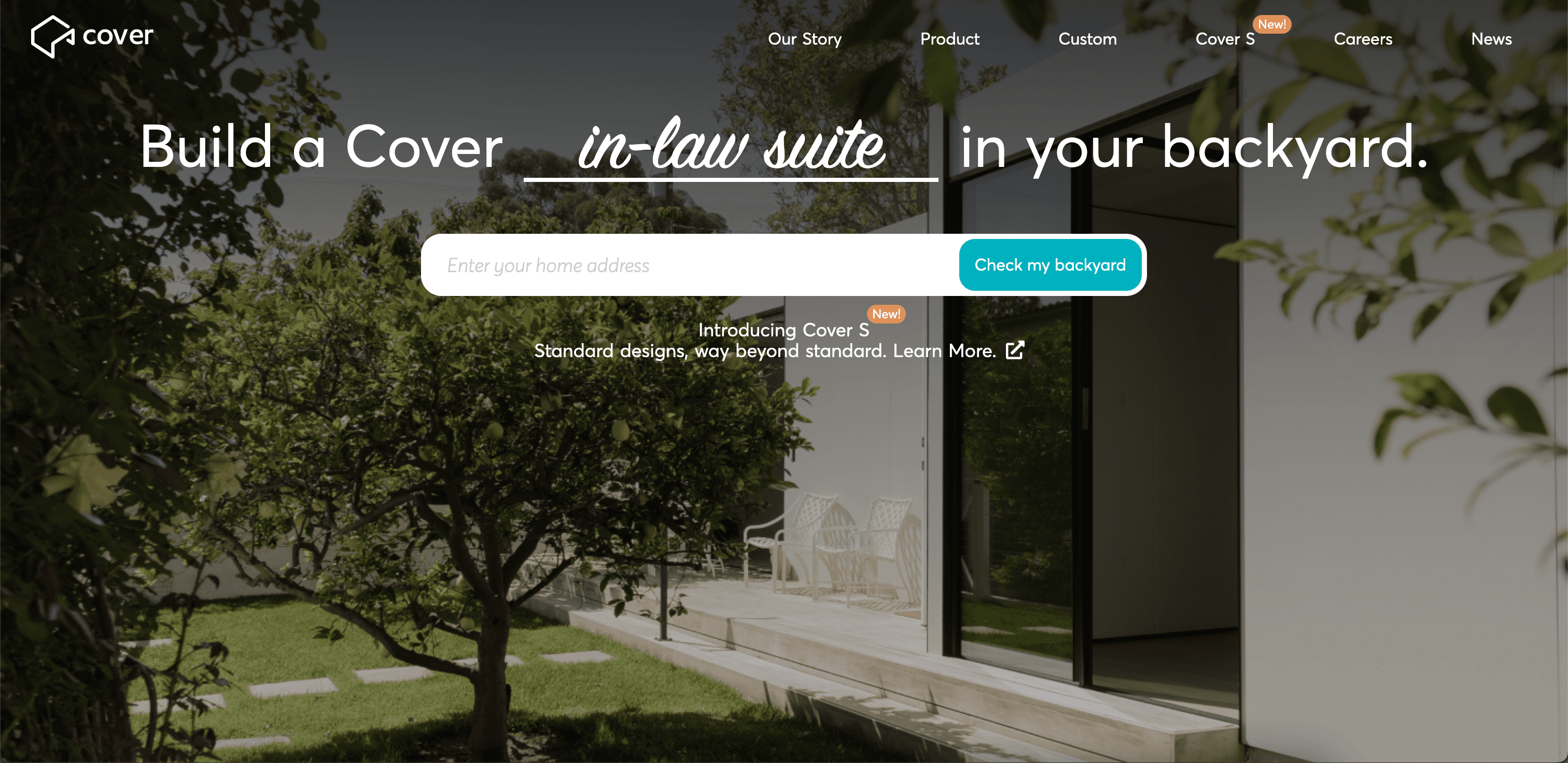 Cover website screenshot