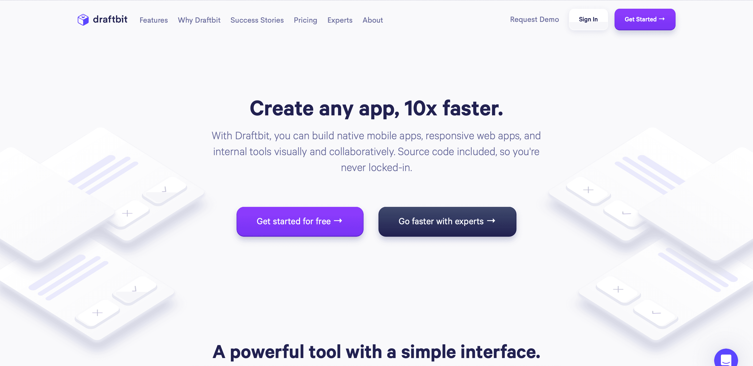 Draftbit website screenshot