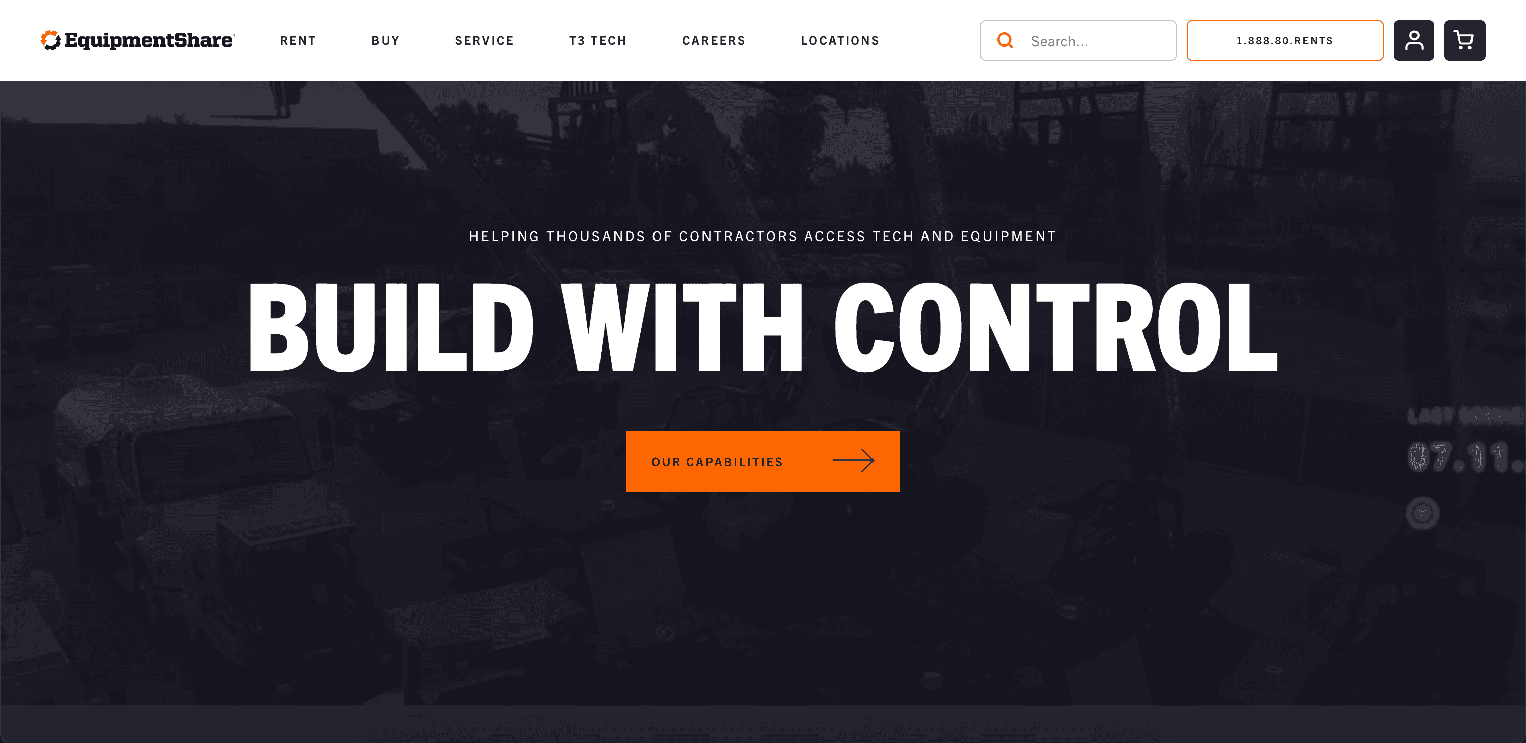EquipmentShare website screenshot