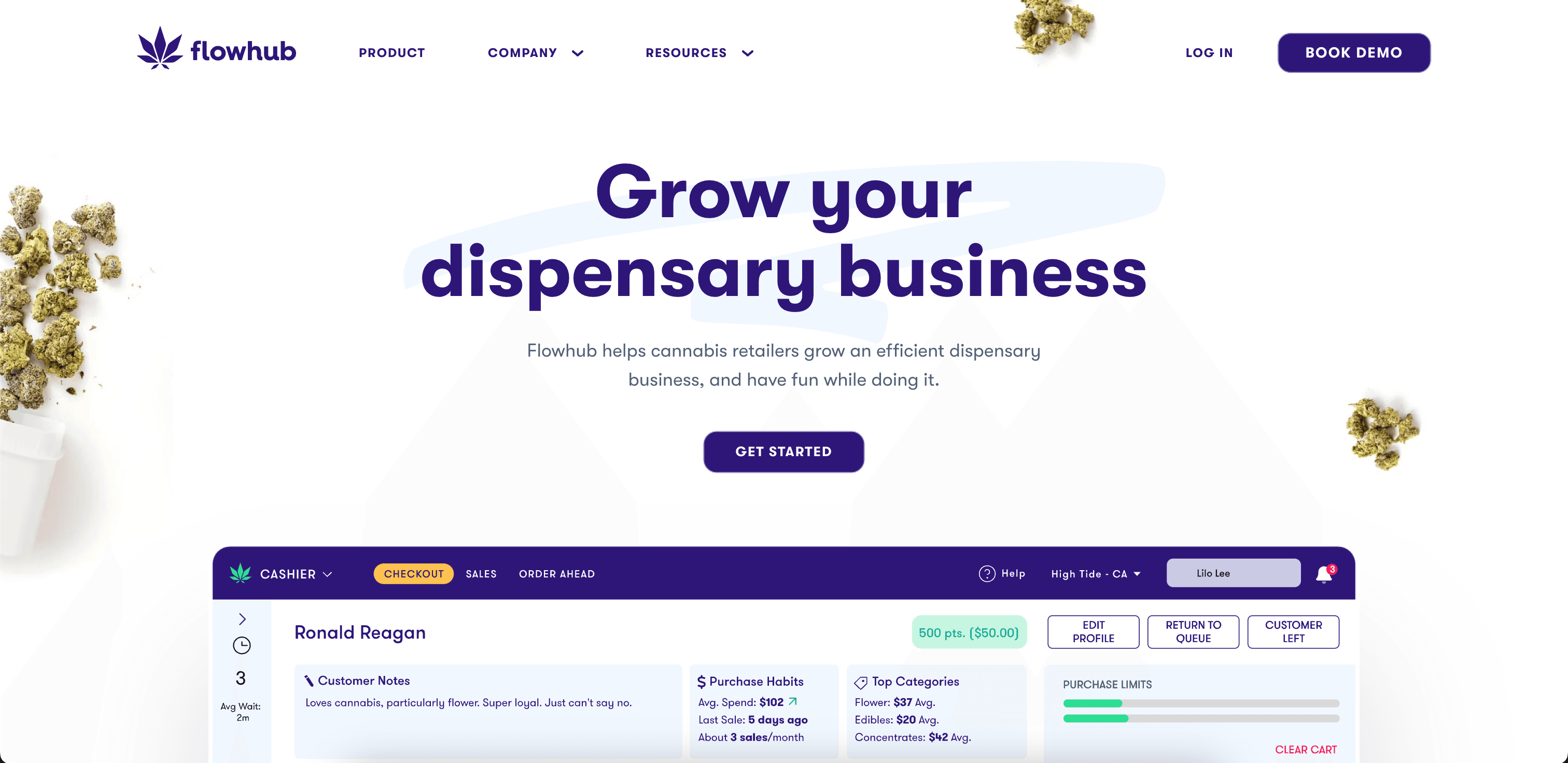 Flowhub website screenshot