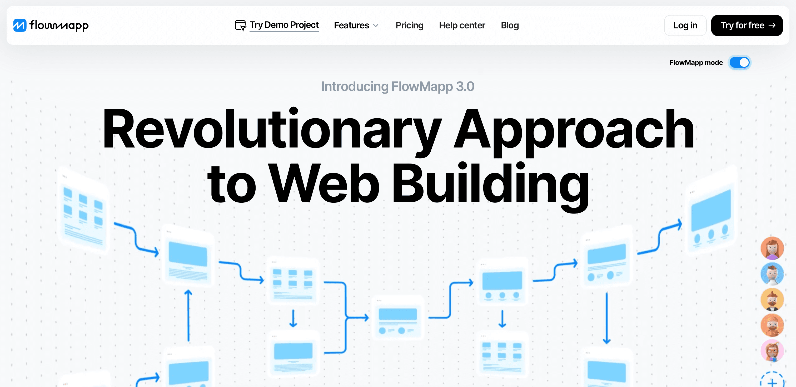 FlowMapp website screenshot