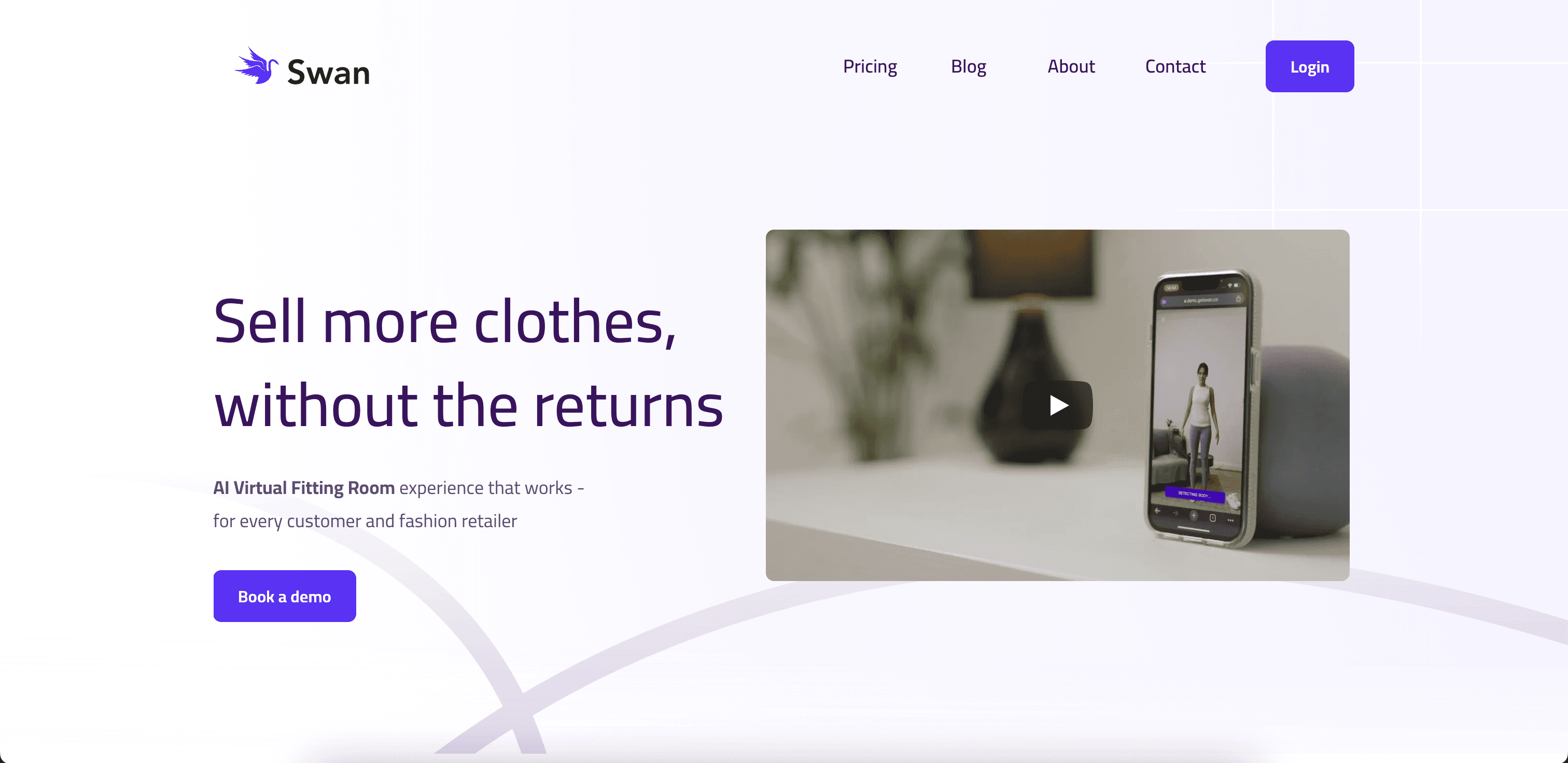 Swan website screenshot