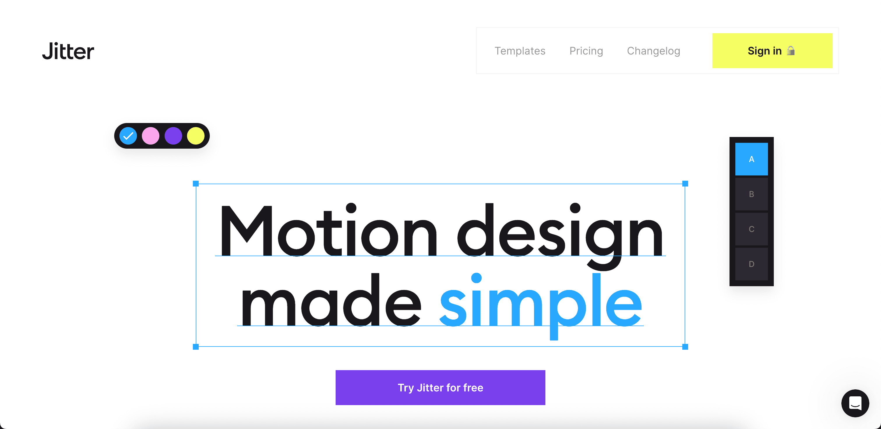 Jitter website screenshot