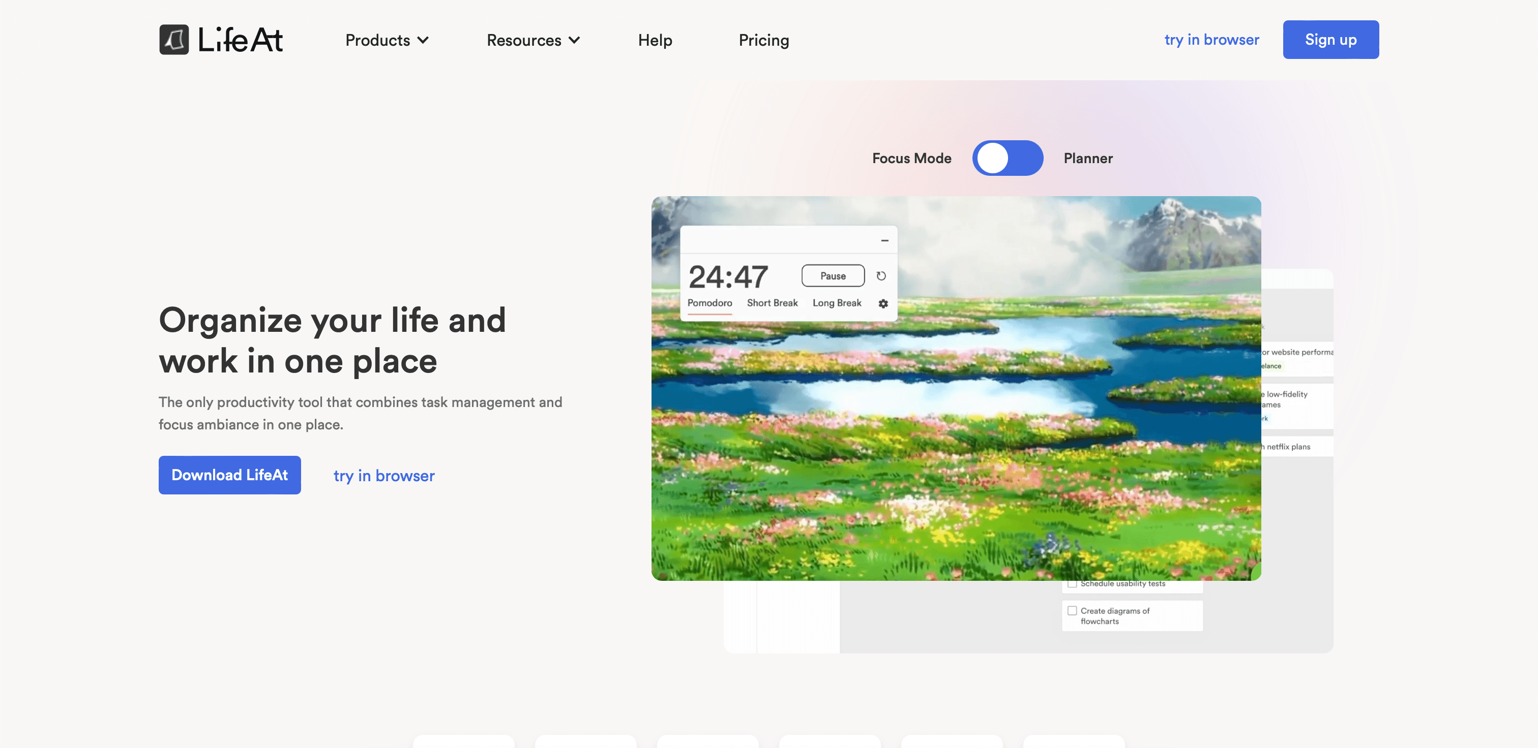 LifeAt website screenshot
