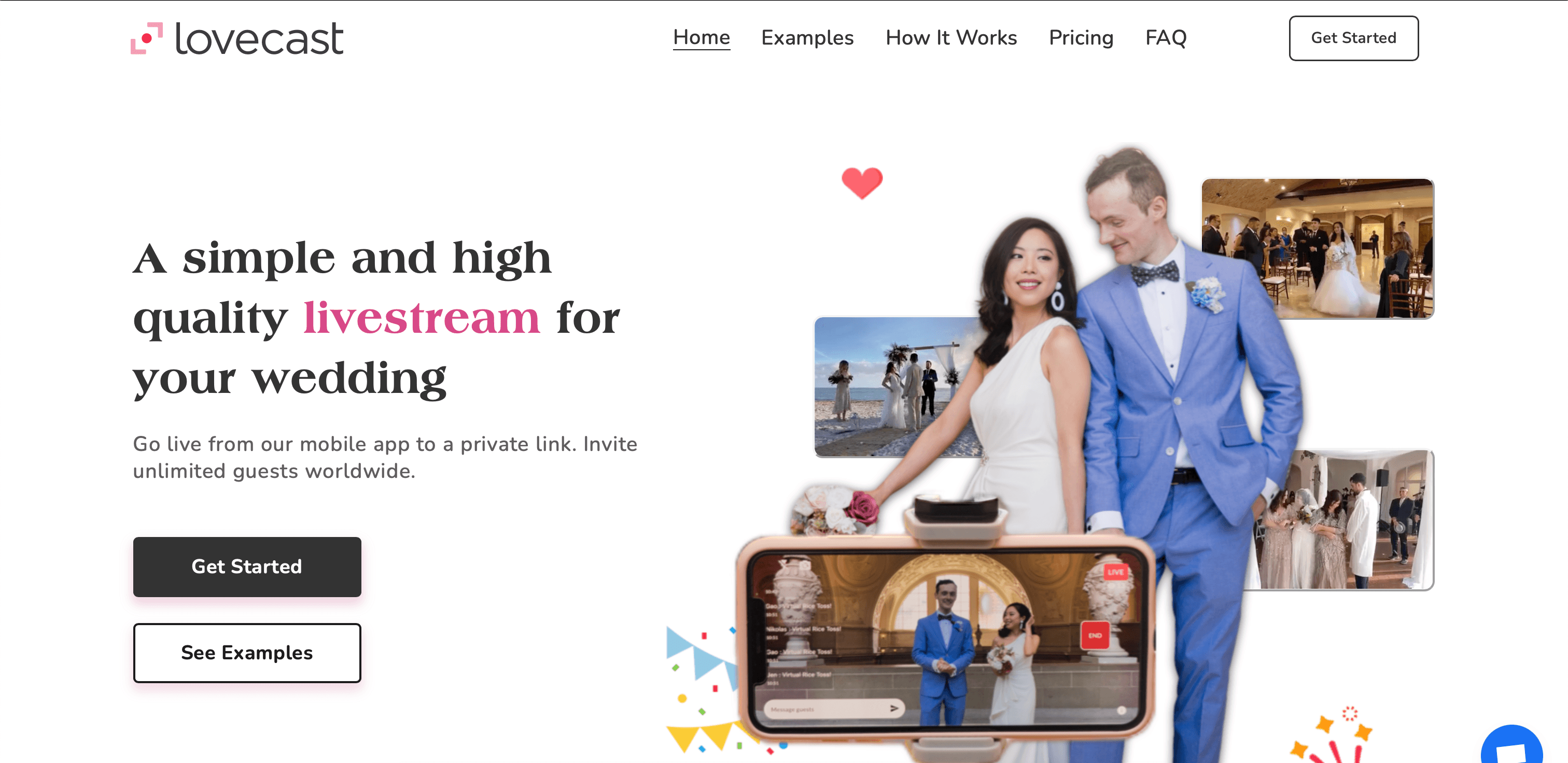 Lovecast website screenshot