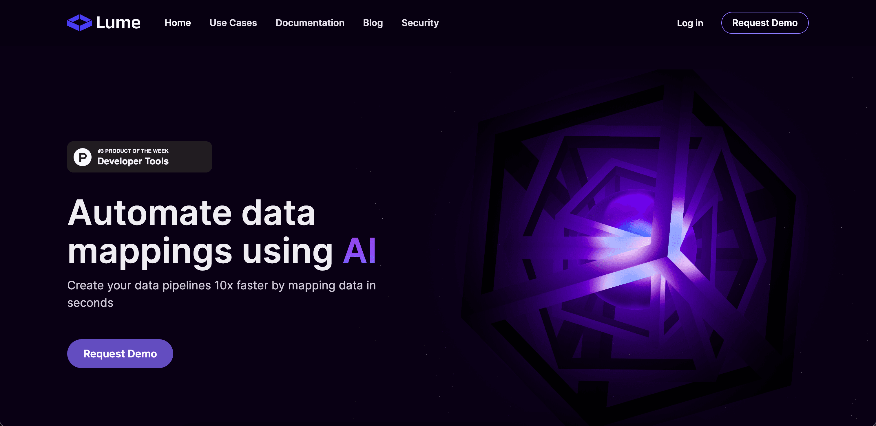 Lume AI website screenshot