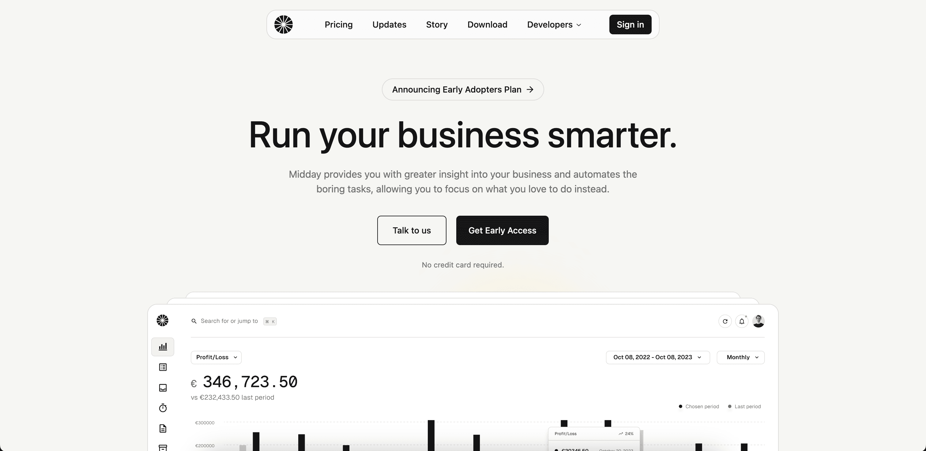 Midday website screenshot
