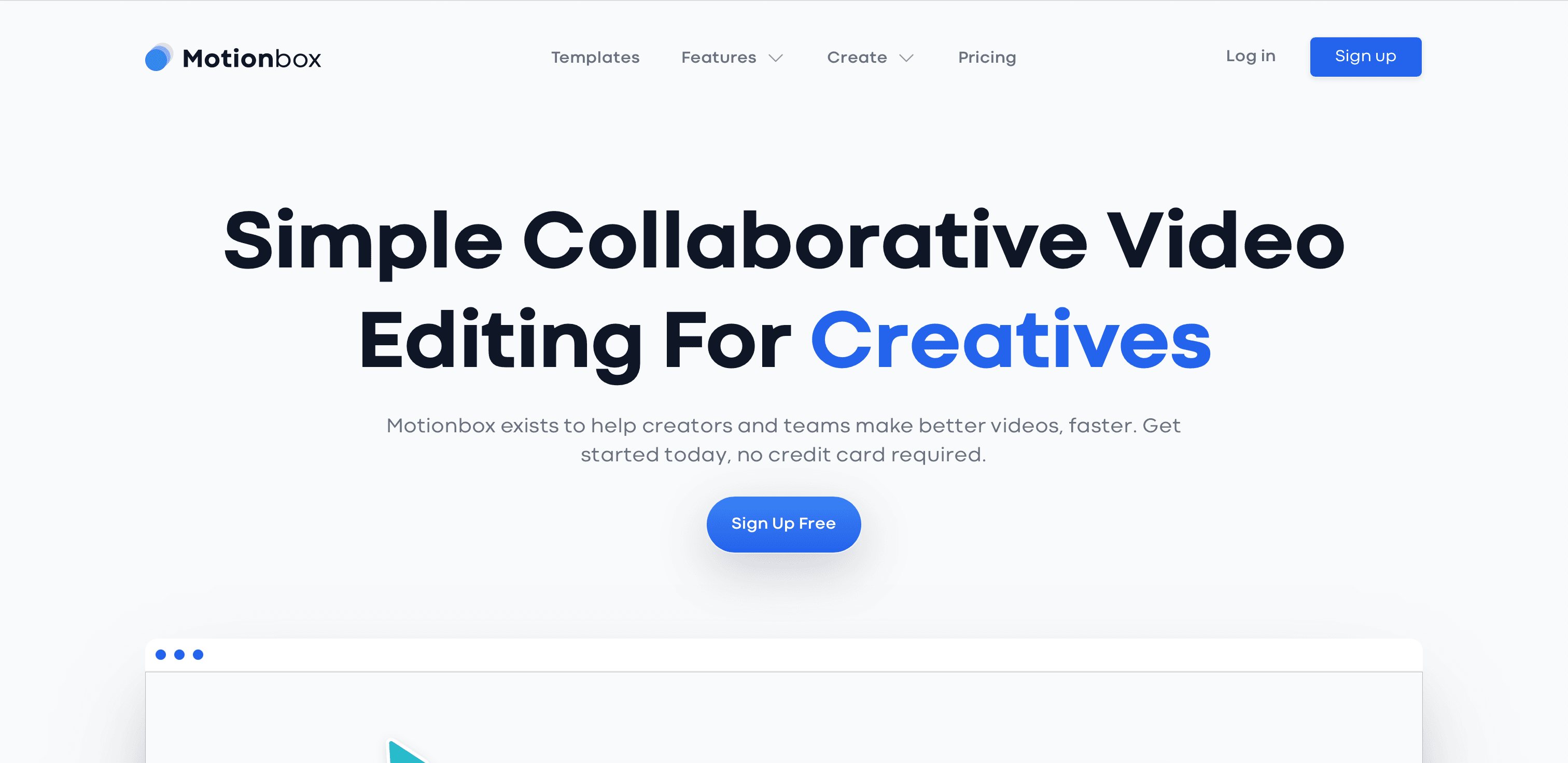 Motionbox website screenshot