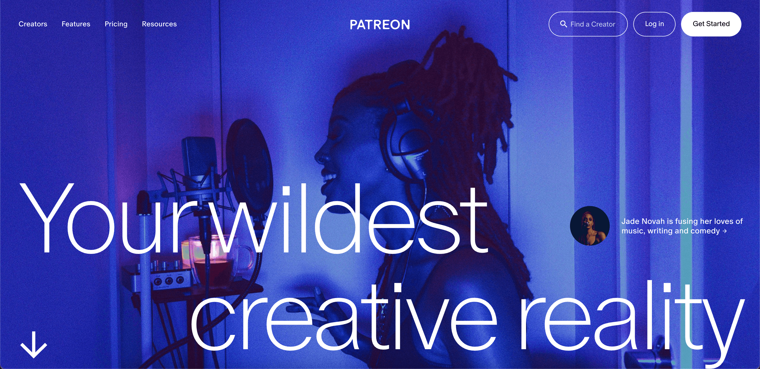 Patreon website screenshot