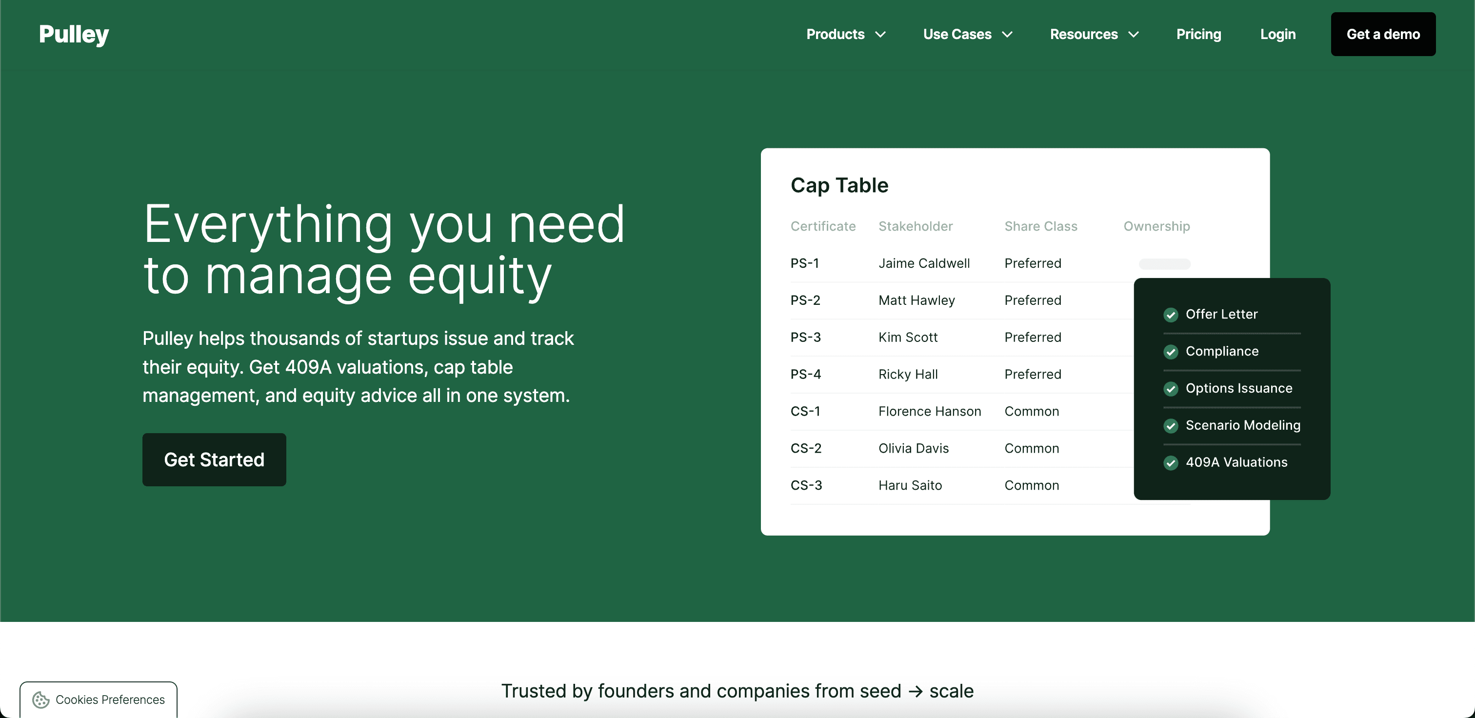 Pulley website screenshot
