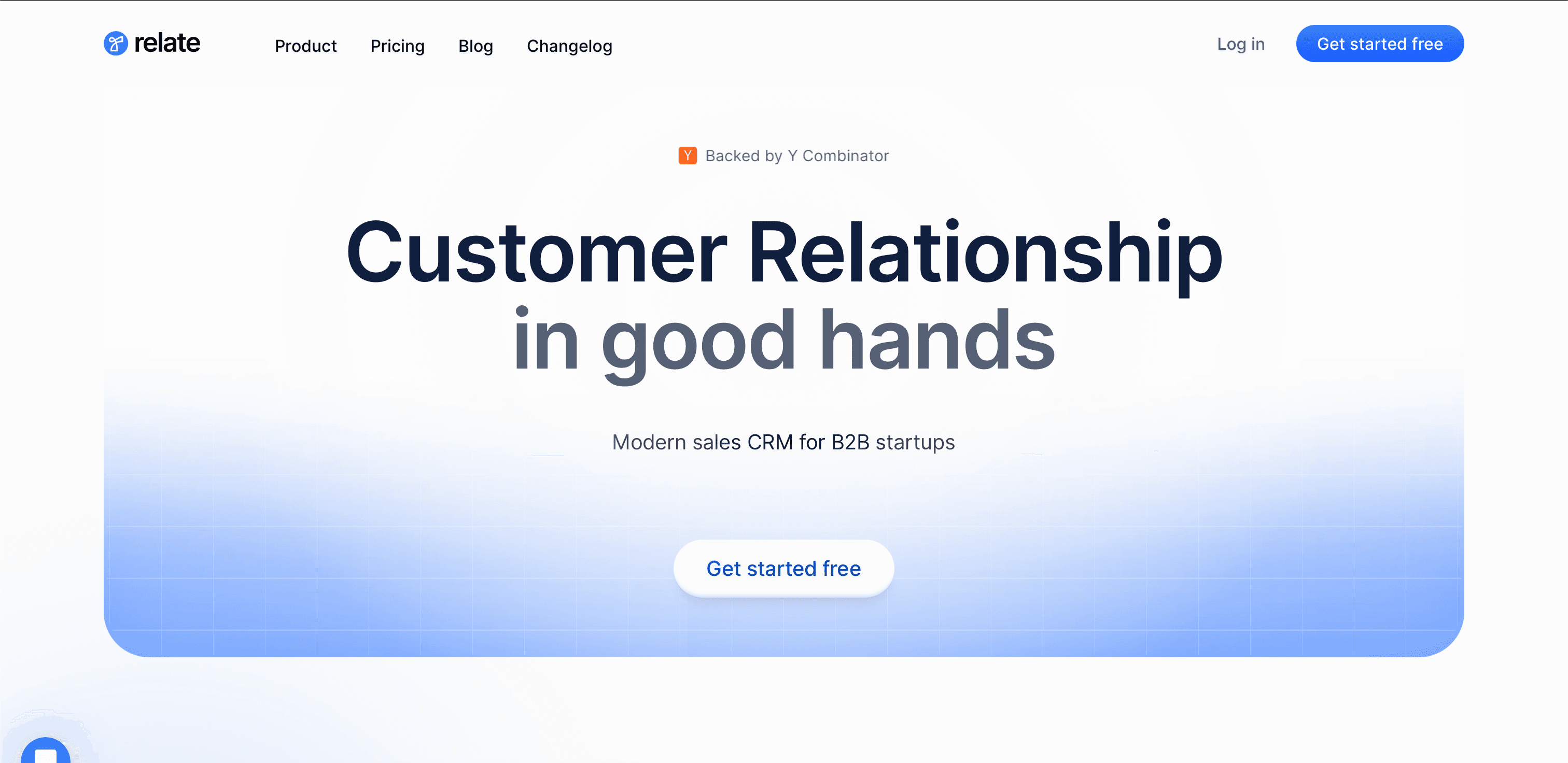 Relate website screenshot