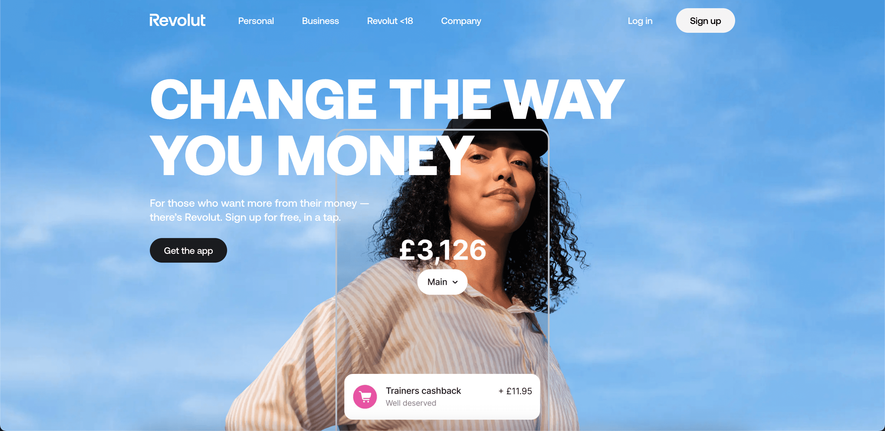 Revolut website screenshot