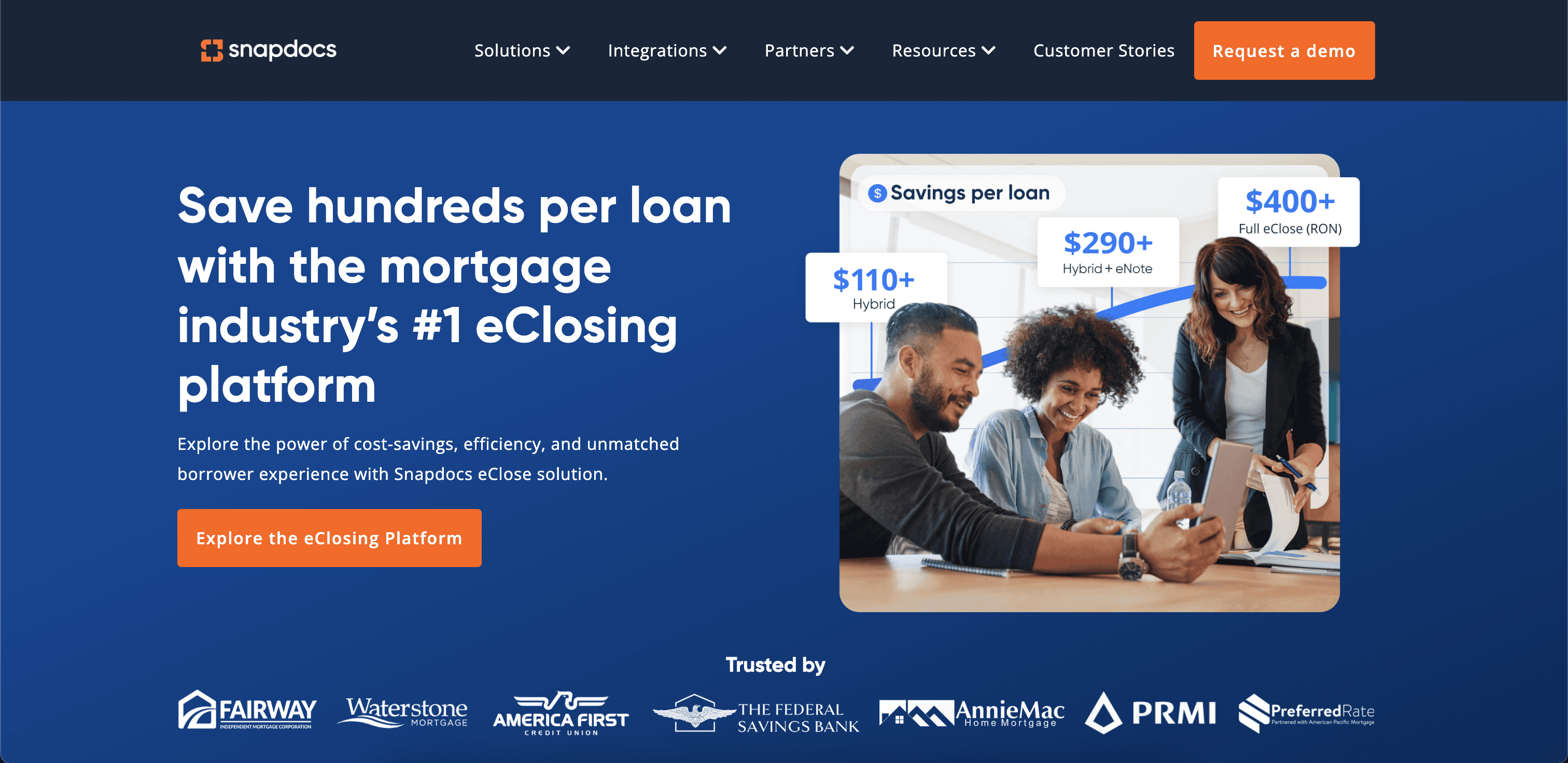 Snapdocs website screenshot