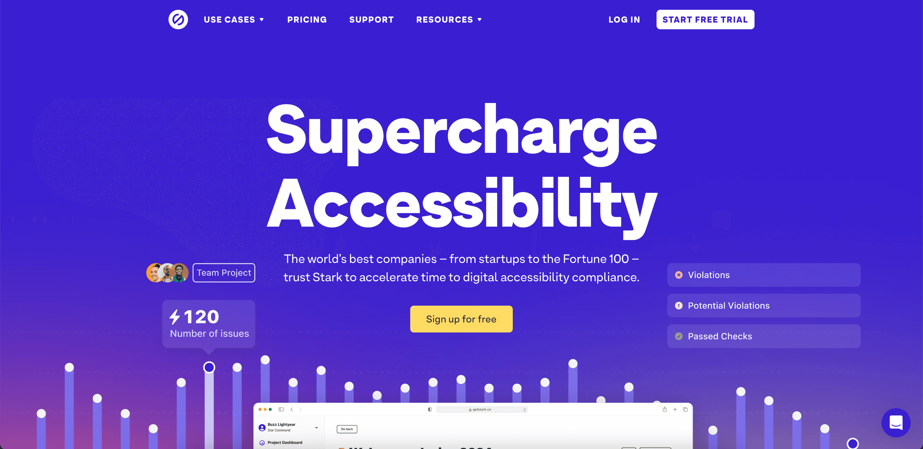 Stark website screenshot