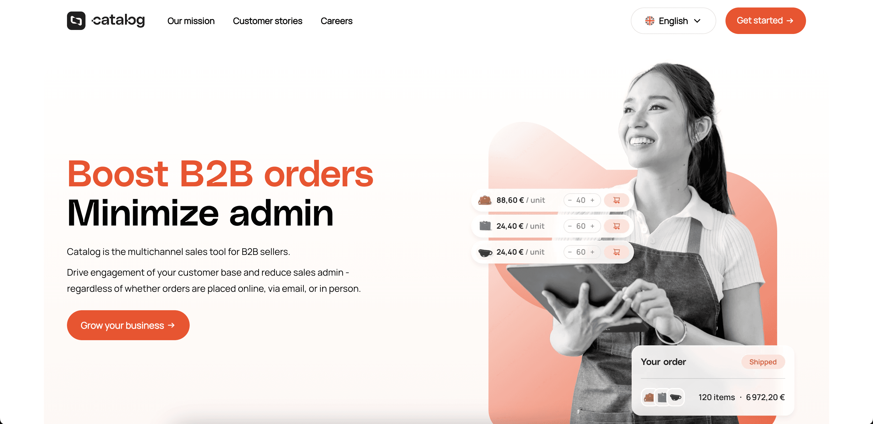 catalog website screenshot