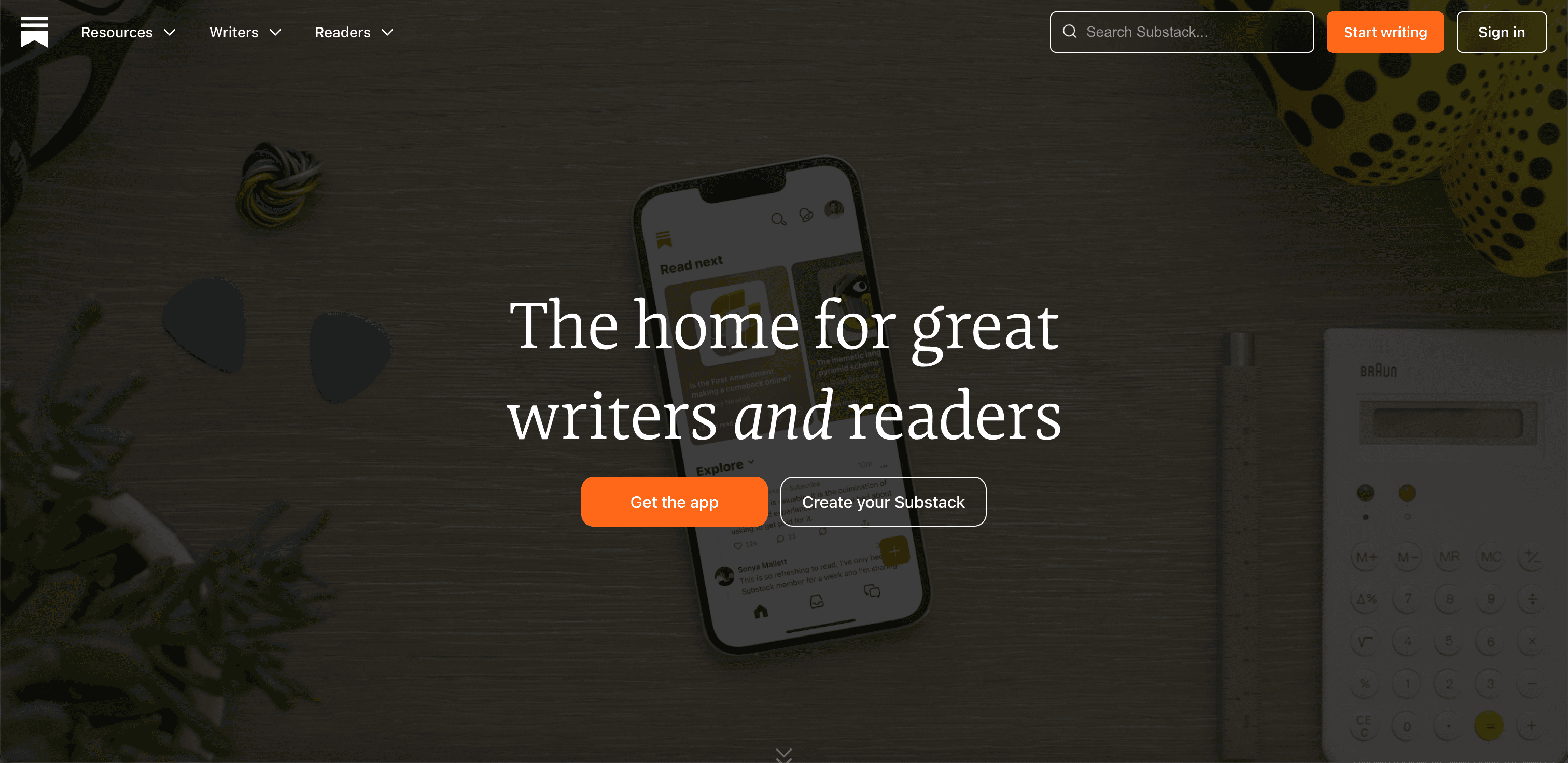 Substack website screenshot