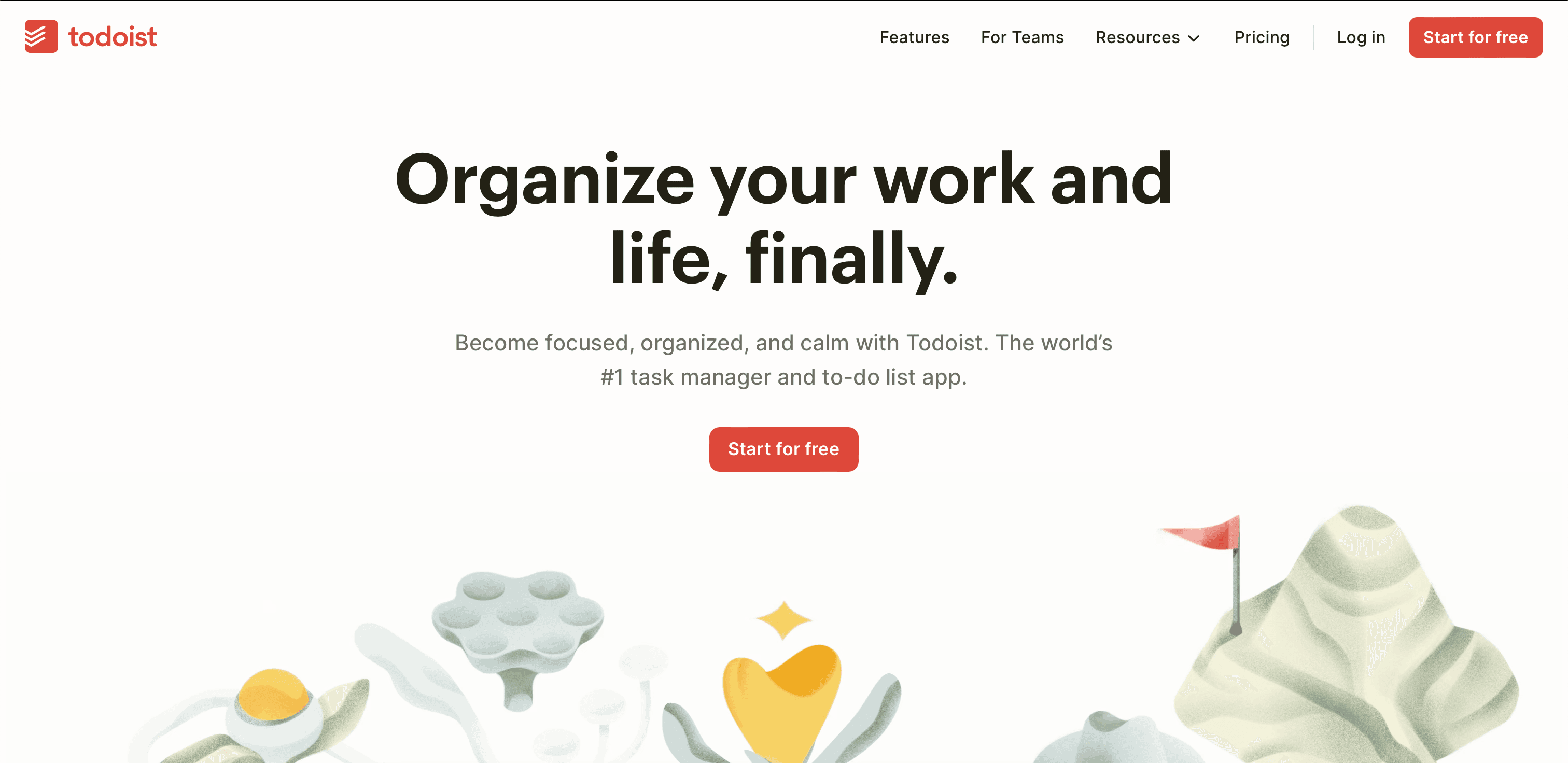 Todoist website screenshot