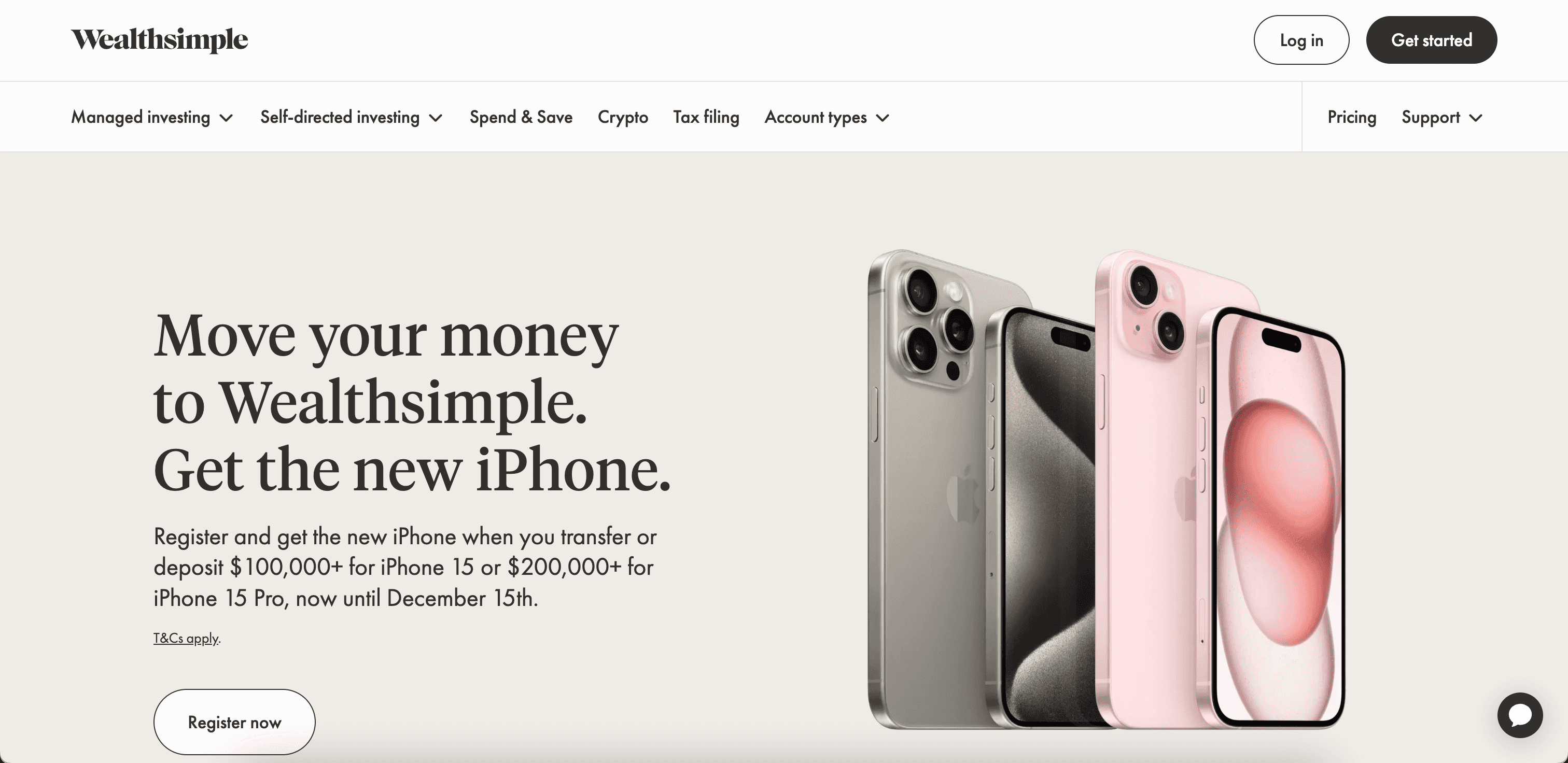 Wealthsimple website screenshot