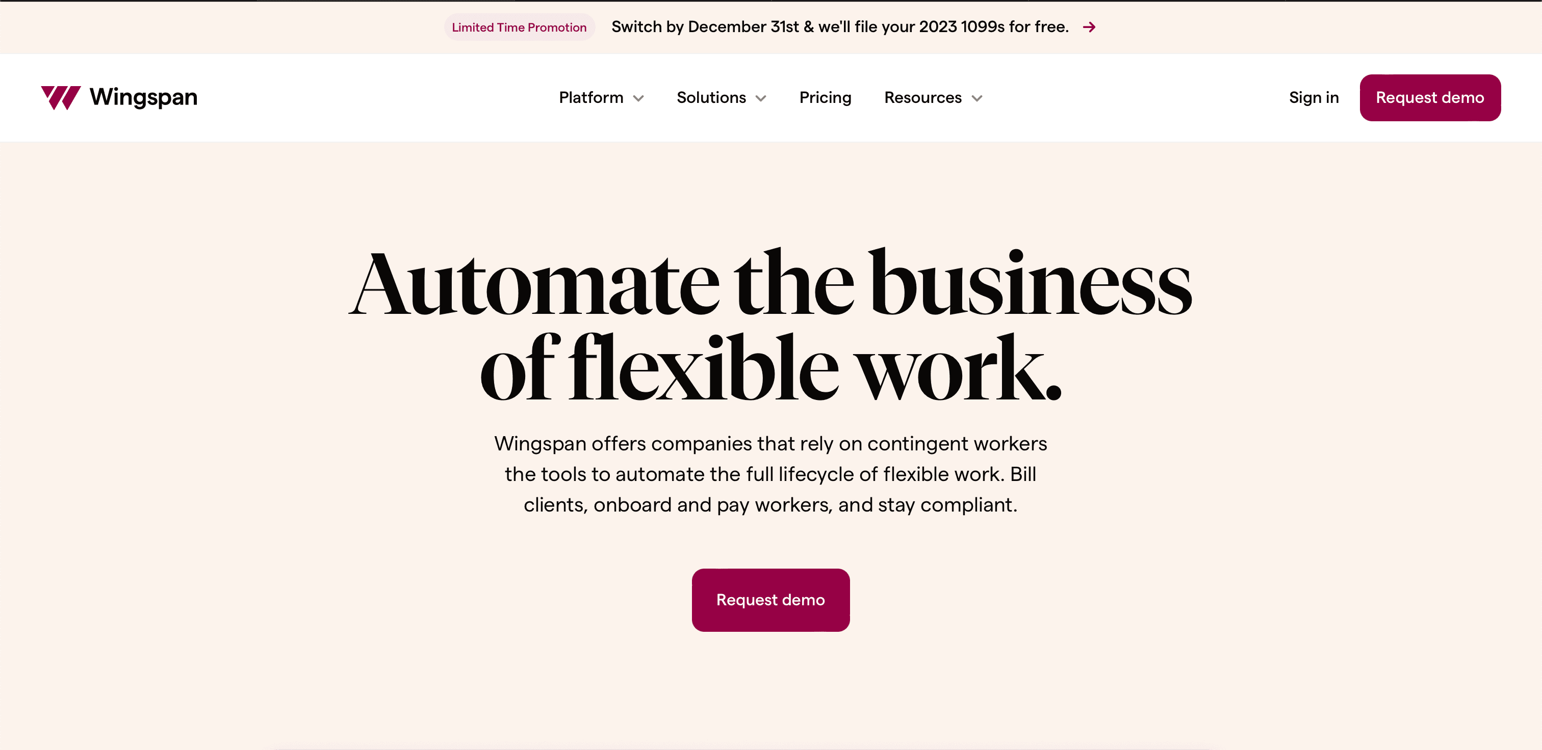 Wingspan website screenshot